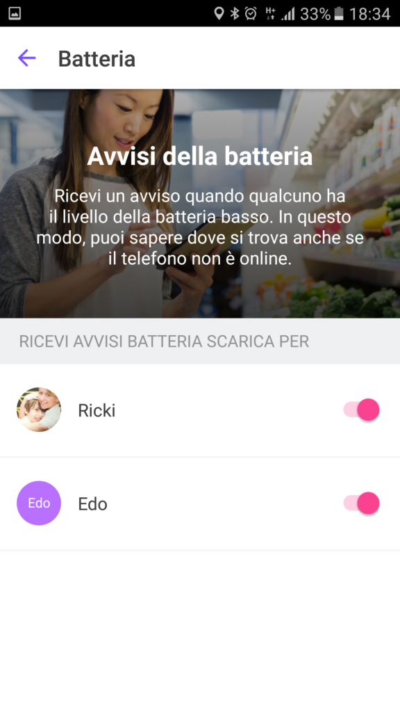 Life360 Avviso Batteria